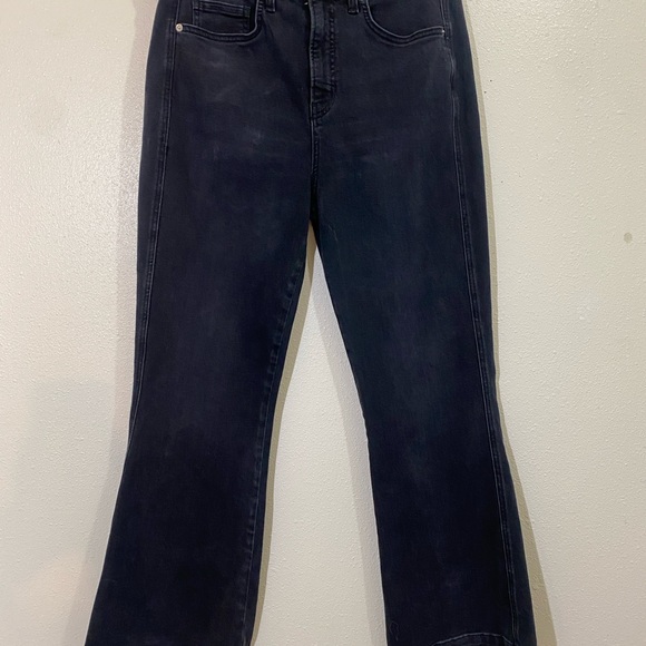 Veronica Beard Denim - Veronica Beard Carson Ankle Flare Dark Blue Flare Jeans